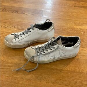 P448 Sneakers with Glitter Detail